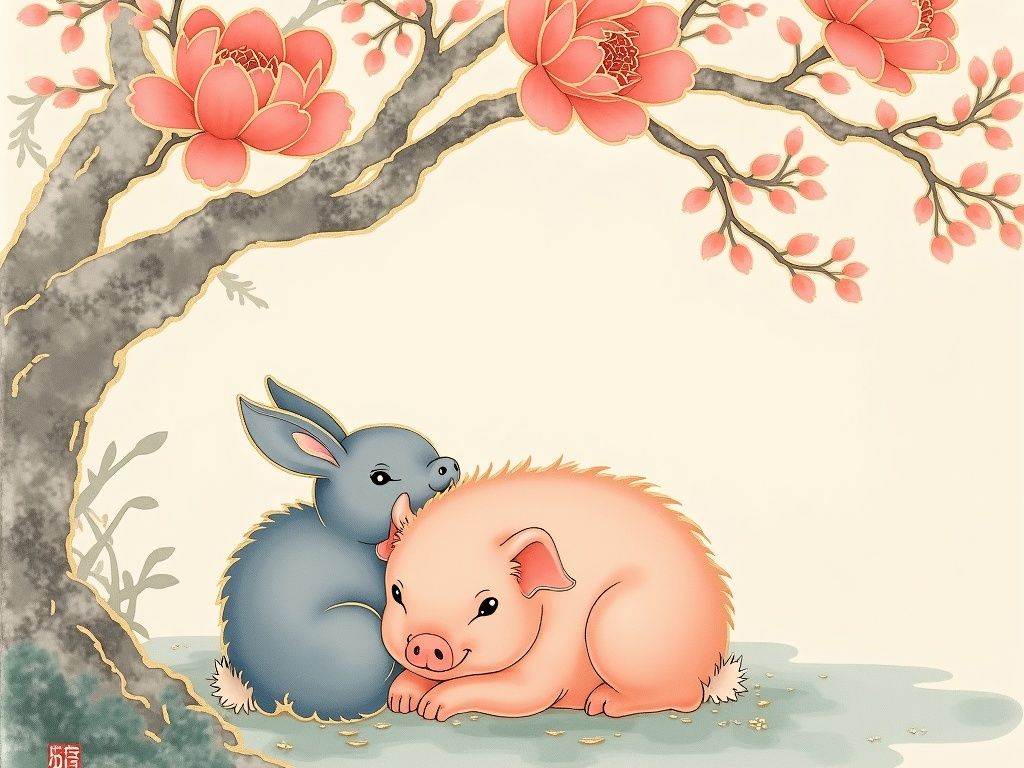 属兔和属猪配对详解 三合婚姻的高分幸福指南