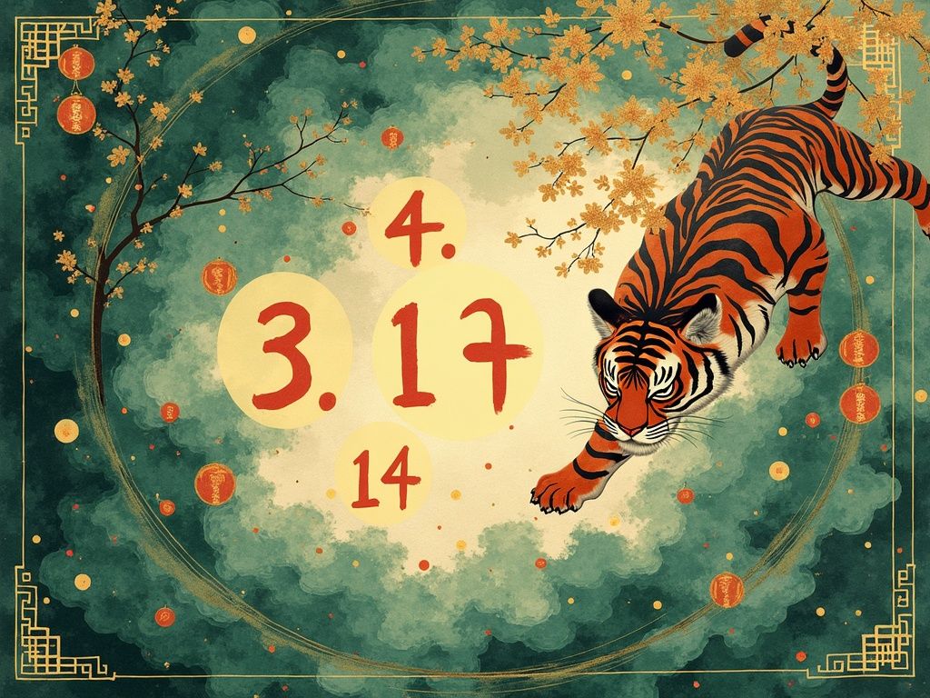 幸运数字与吉时示意图