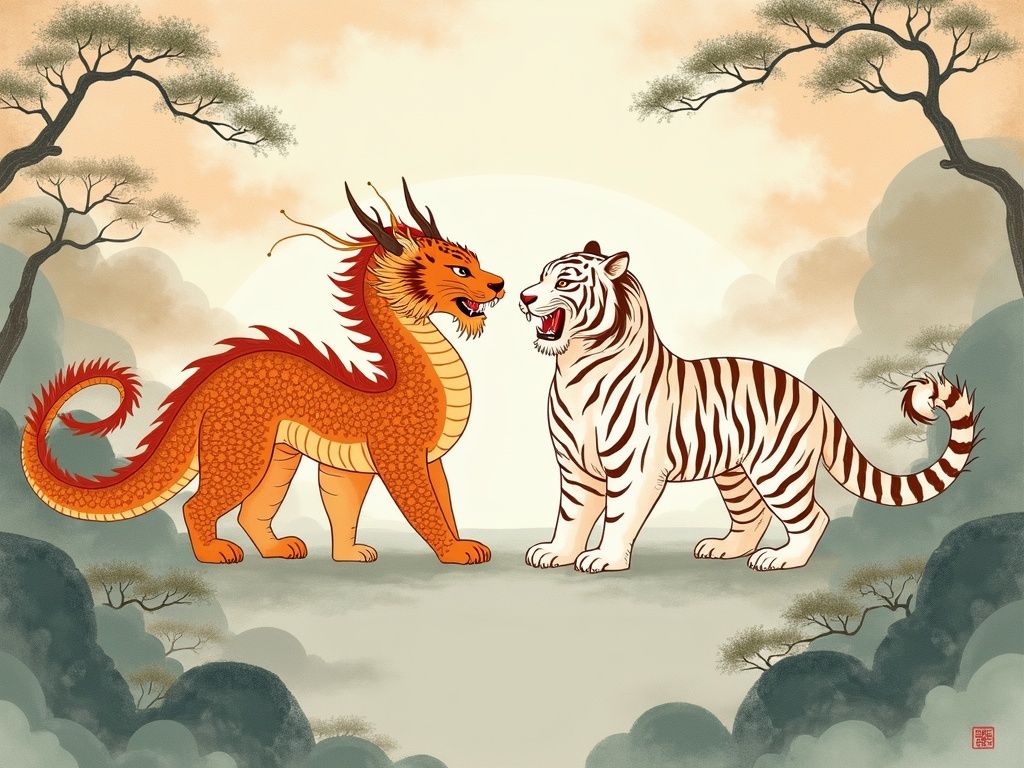 属龙和属虎配对详解 温和平衡的婚姻指数与相处之道