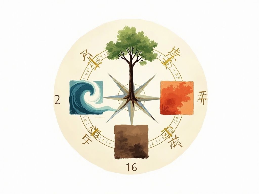 守护方位与开运风水示意图