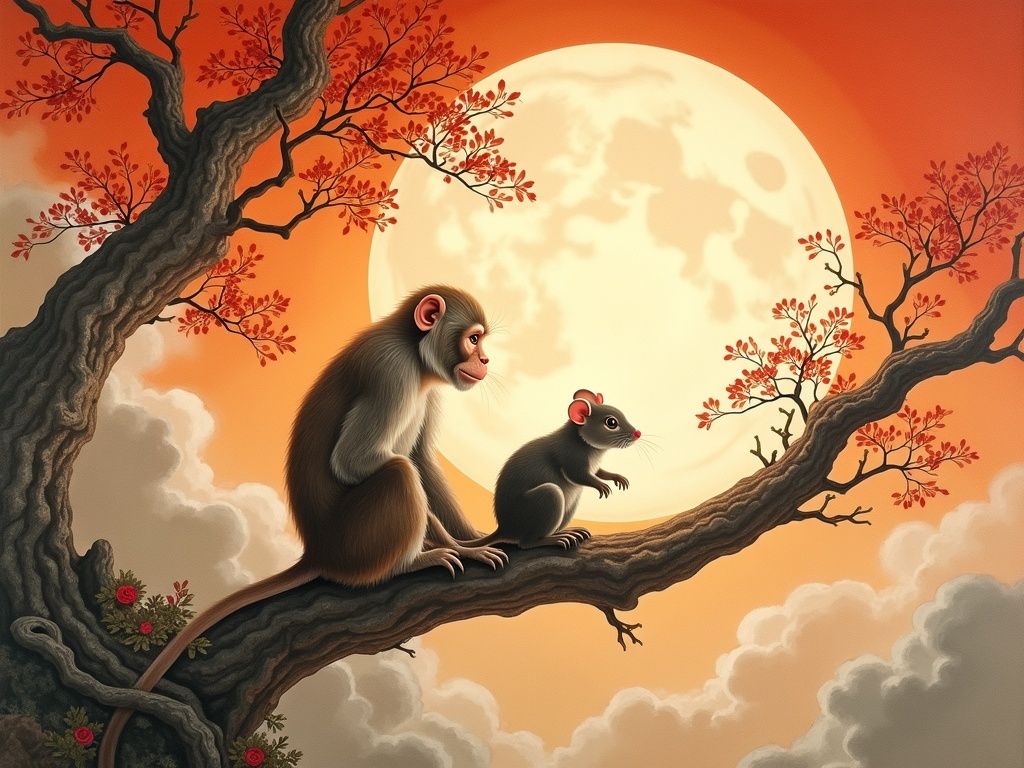 属猴和属鼠配对详解 三合智慧组合的婚配指南