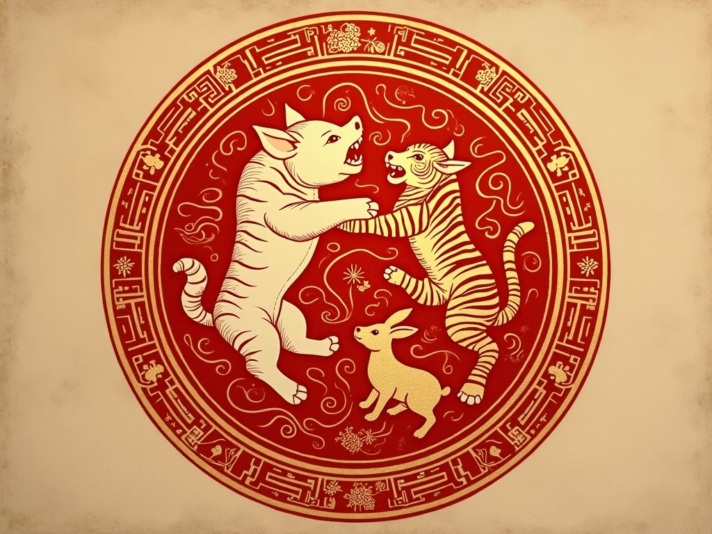 最佳婚配生肖示意图