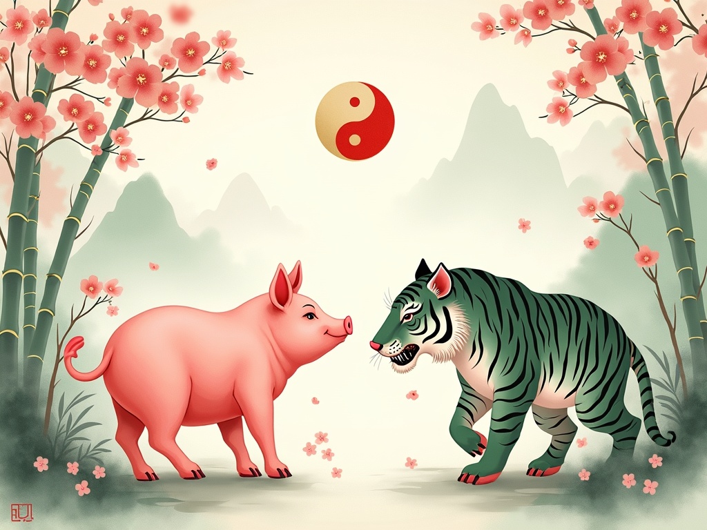 属猪最佳婚配生肖是什么_亥猪婚姻配对宜忌全解读_六合三合指南