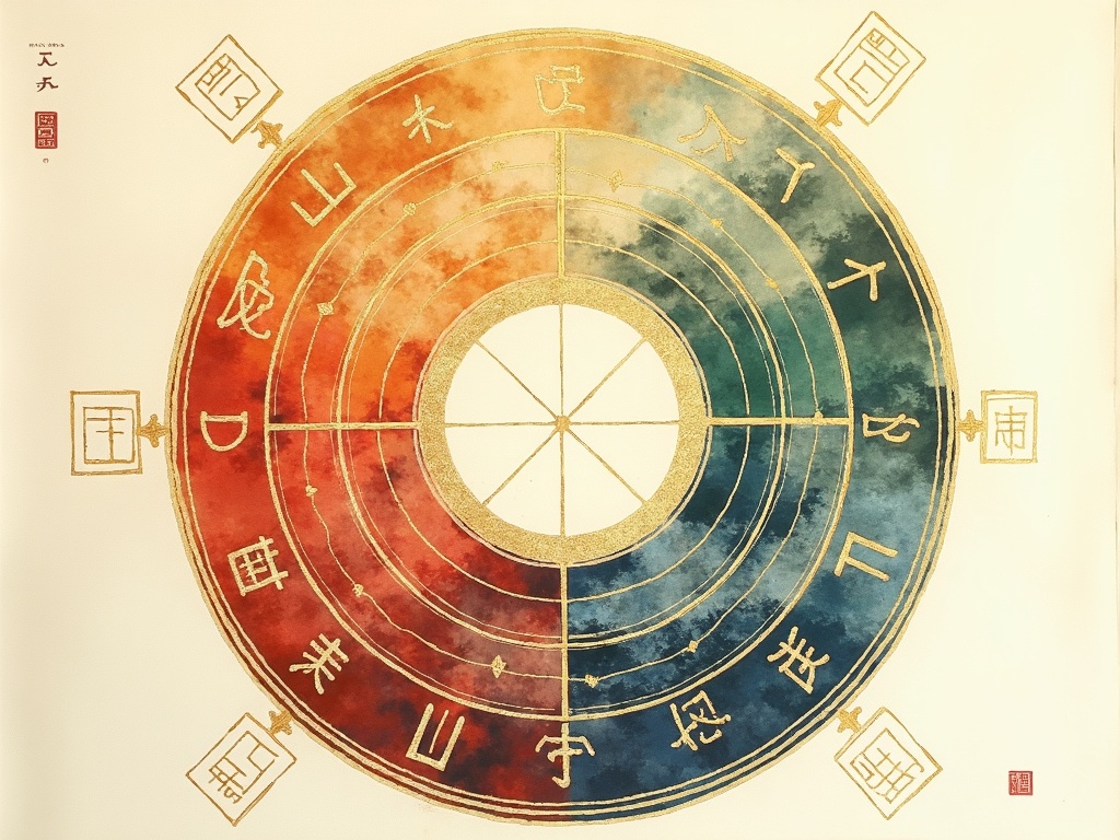 守护方位与开运风水示意图