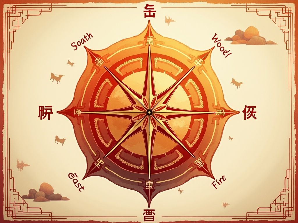 守护方位与开运风水示意图