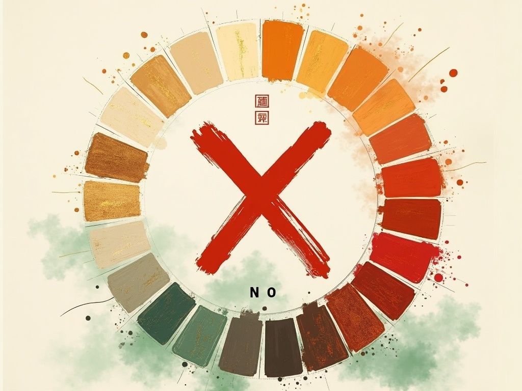 终身幸运颜色示意图