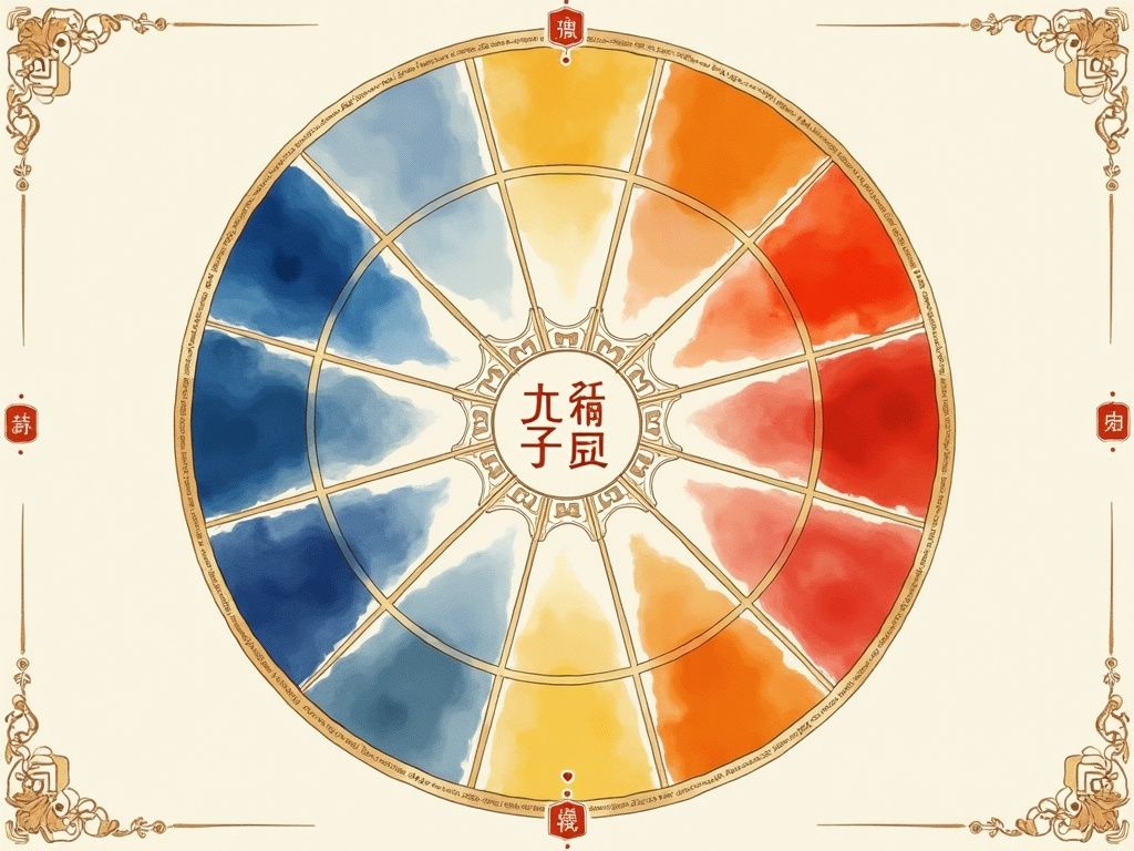 终身幸运颜色示意图