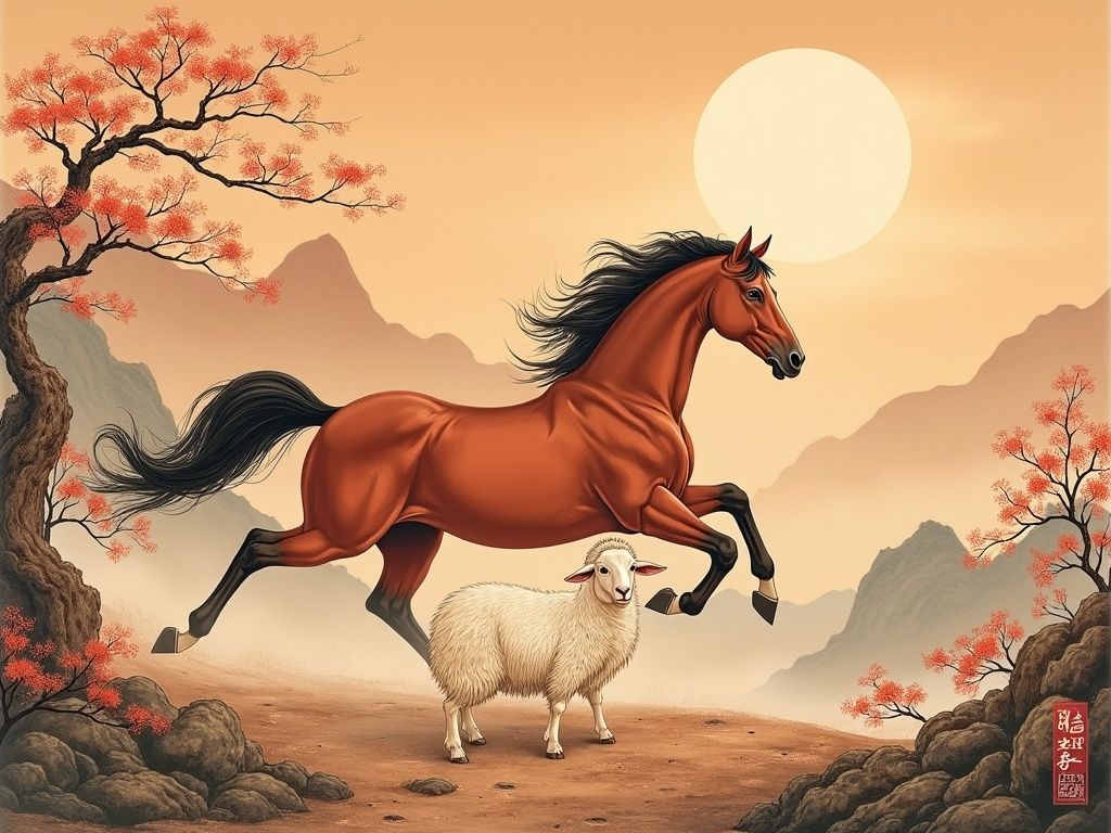 属马和属羊配对详解 六合婚配指数与幸福之道