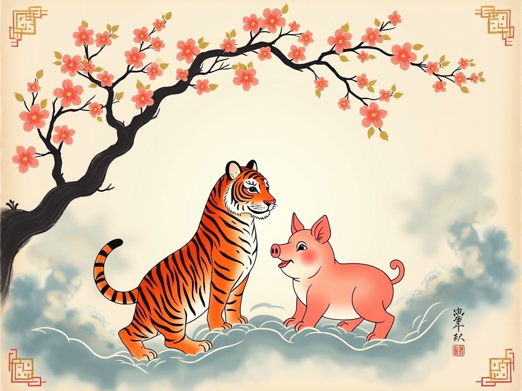 属虎和属猪配对详解 六合婚配指数与化解之道