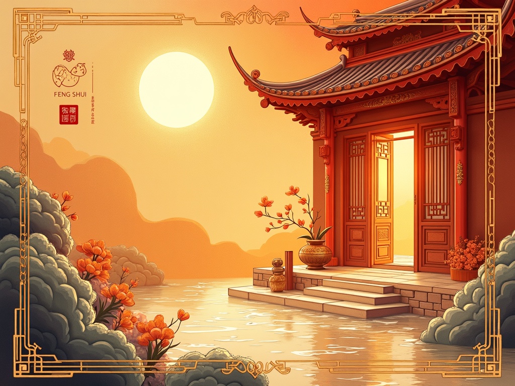 守护方位与开运风水示意图